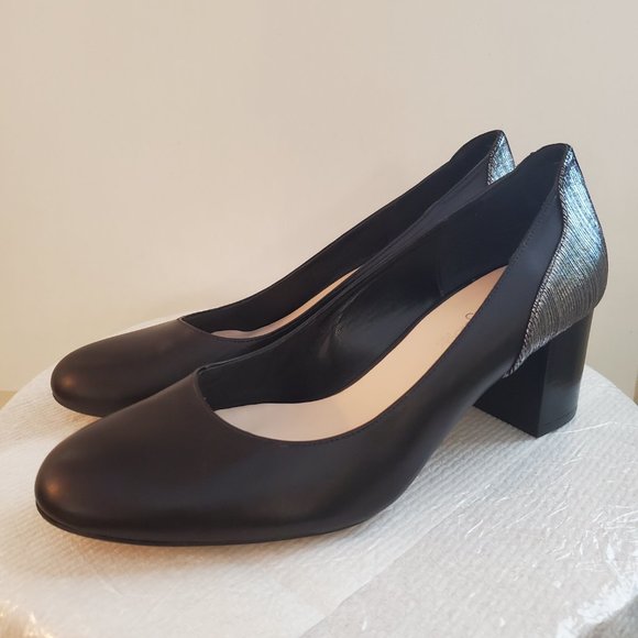 Mellow Yellow Alily Black chunky heels women size EU39/ USA 8.5,  made in Spain. - Picture 10 of 16